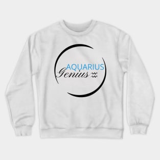 Aquarius Sun Sign Crewneck Sweatshirt